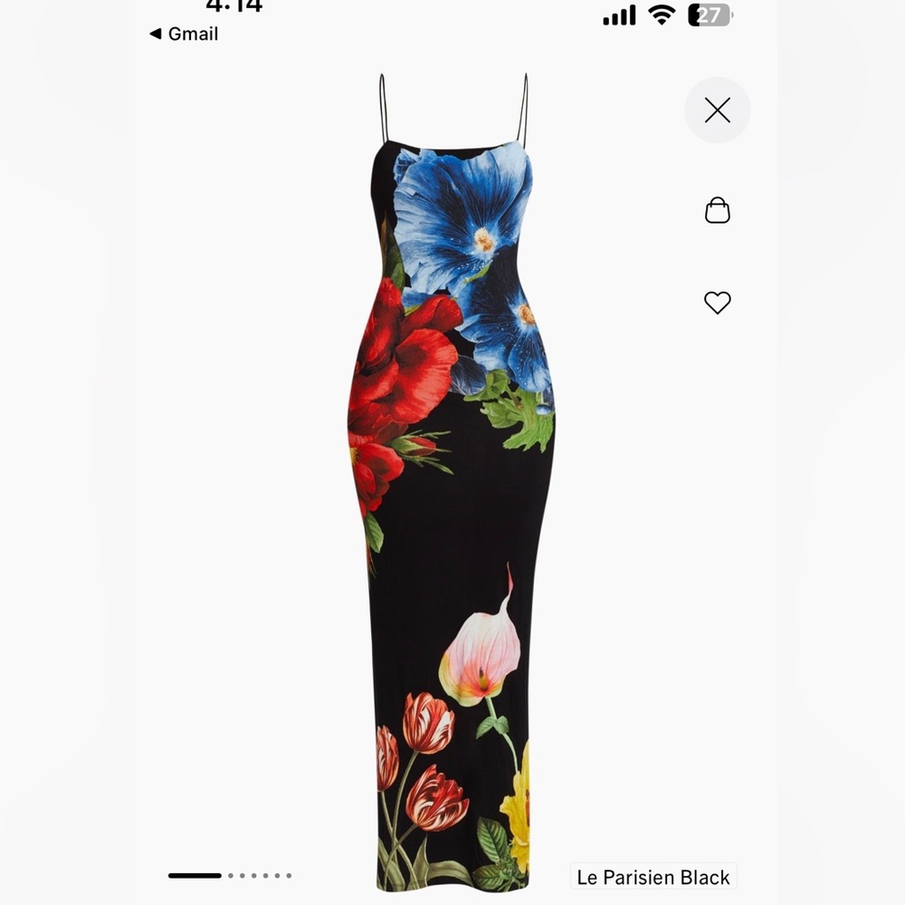 Alice & Olivia fifi fitted floral maxi- new, never worn
